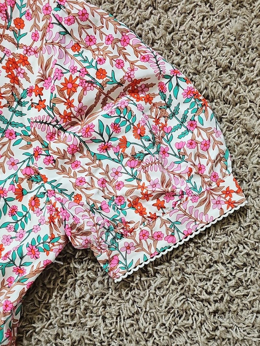 NWOT BODEN Floral Godet Tea Dress Maxi V-Neck Fit & Flare 20 - 22 - Picture 7 of 15